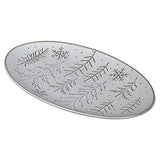 Snowflake and Fir Serving Plate