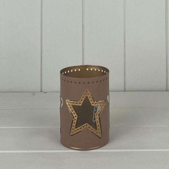Soft Pink Star Tealight Holder