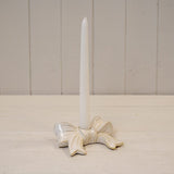 Stone Glazed Bow Candle Holder