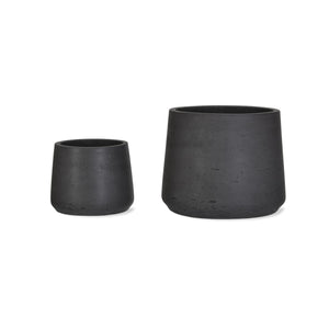 Stratton Tapered Plant Pot, Carbon - Large