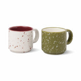 'The Simon' Espresso Cups, Cream + Olive