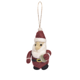Individual Felt Santa Hanging Decoration