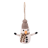 Individual Felt Snowman Hanging Decoration