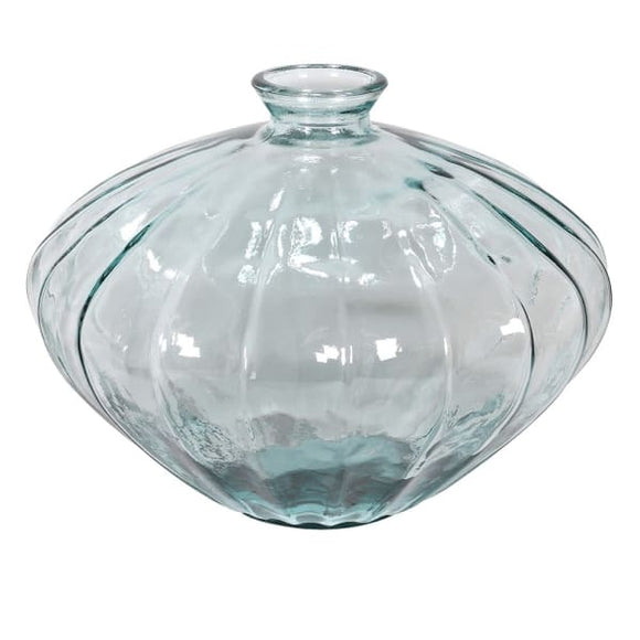 Recycled Glass Twist Vase