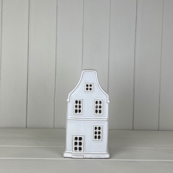 White Ceramic Light Up House