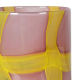 Yellow Cross Glass Vase