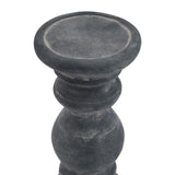 Amalfi Small Grey Column Candle Holder