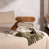 Beni Throw, Moss/Natural
