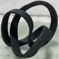 Black Cast Knot Ornament - KHEE