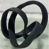 Black Cast Knot Ornament - KHEE
