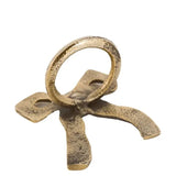 Bow Napkin Ring Antique Gold 4pk - KHEE