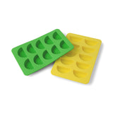 The Dotty Citrus Wedge Ice Trays - Set of 2 - Yellow + Green