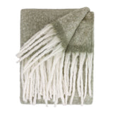 Cozy Woven Tasselled Throw, Green