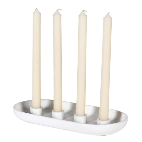 White Candle Stick Holder