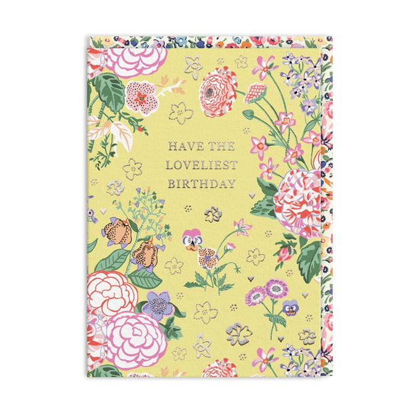 Cath Kidston Yellow Posy Birthday Card - KHEE