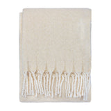 Isla Woven Tasselled Throw, Cream