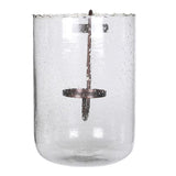 Large Bubble Glass Candle Holder