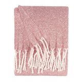 Isla Woven Tasselled Throw, Heather