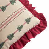 Spruce Stripes Christmas Cushion