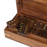 Dominos in Inset Wooden Box - KHEE