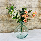 Simplicity Blown Glass Vase, Natural recycled
