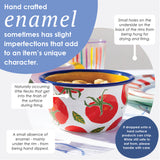 Bon Appetit Strawberry Enamel Bowl