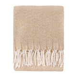 Isla Woven Tasselled Throw, Natural