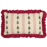 Spruce Stripes Christmas Cushion