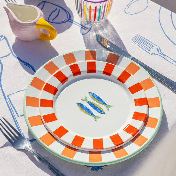 Fish Enamel Plate, 20cm - KHEE