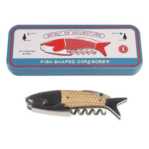 Fish Shaped Corkscrew in a Tin - Spirit of Adventure - KHEE