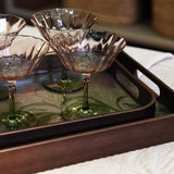 Set of 4 Fleur Coupe Glasses