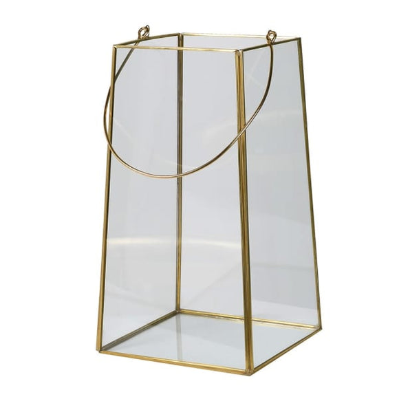 Gold Glass Lantern