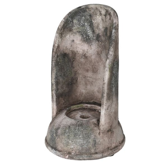 Distressed Cement Candle Holder