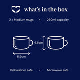 Rue Mug Sea Green (Set of Two)