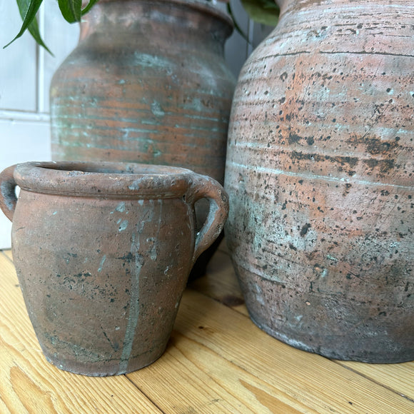 Small Vintage Pot With Handles
