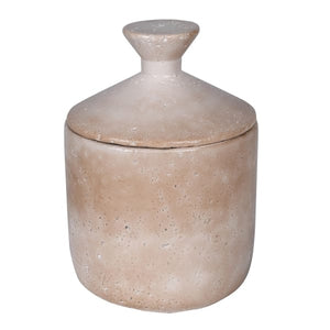 Small Taupe Jar