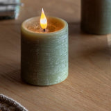 LED 1 Wick Candle 3 pack - Olive - KHEE
