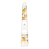 Lemon Print Tapered Dinner Candles - KHEE