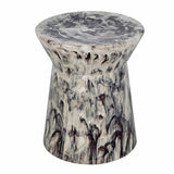 Mocha Glazed Ceramic Stool