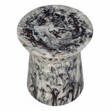 Mocha Glazed Ceramic Stool
