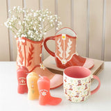 Pink Cowboy Boot Flower Vase - KHEE
