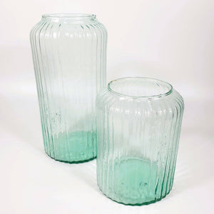 Recycled Glass Column Vase, 30cm - KHEE