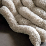 Ribbed Faux Fur Throw - KHEE