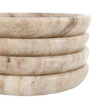 Round Coasters Set of 4 Beige Marble - KHEE