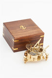 Sundial with Wooden Box