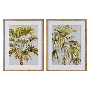 Set of 2 Framed Palm Tree Wall Art - KHEE