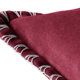 Stitch Embroidered Cushion, Pomegranate - KHEE