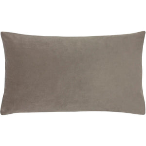 Sunningdale Velvet Rectangular Cushion, Mink - KHEE