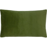 Sunningdale Velvet Rectangular Cushion, Olive - KHEE