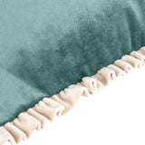 Tilly Velvet Cushion Duck Egg and Pumice 30 x 50 - KHEE